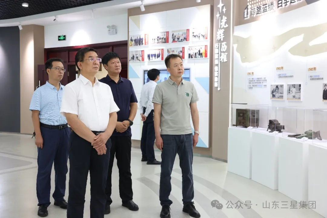 鄒平市農(nóng)業(yè)農(nóng)村局黨組書記、局長王奎一行來山東三星集團(tuán)調(diào)研