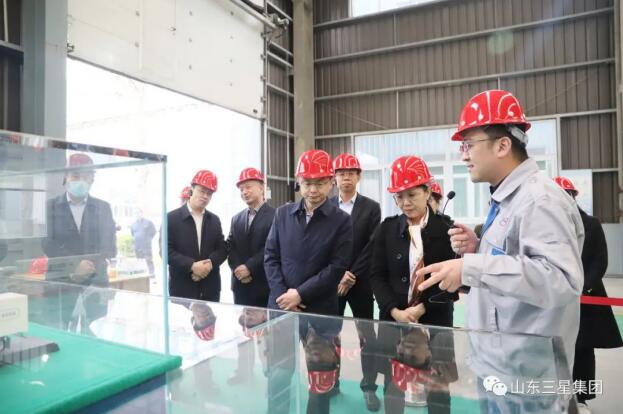 濱州市政協(xié)副主席、市工商聯(lián)主席侯學峰一行來山東三星集團調(diào)研