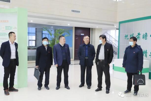 鄒平市應(yīng)急管理局黨組書記、局長呂秩榮來山東三星集團(tuán)調(diào)研